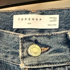 Topshop Classic Blue Denim Pants